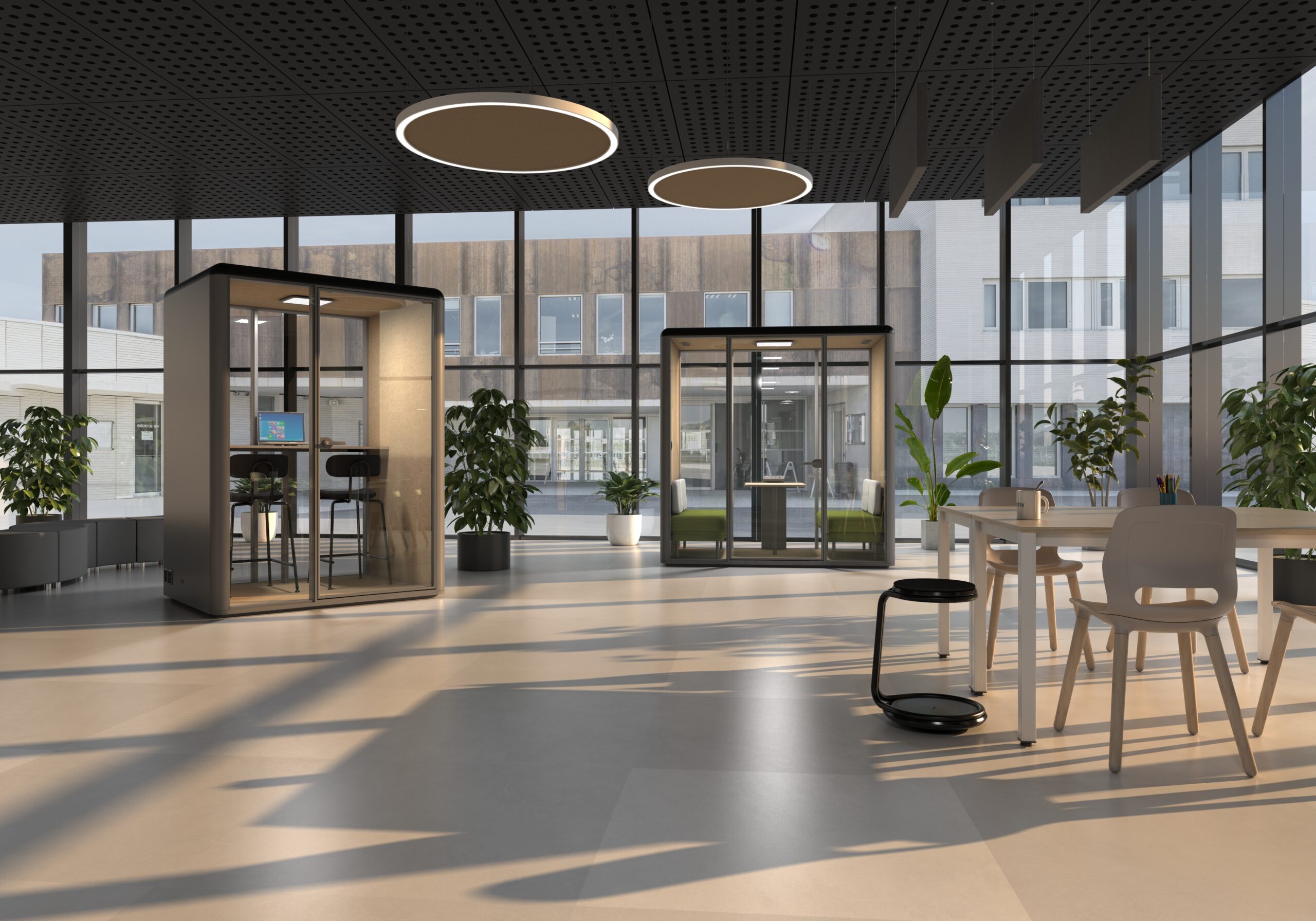 Cabines L i M en oficina finestrals actualització set 2023
