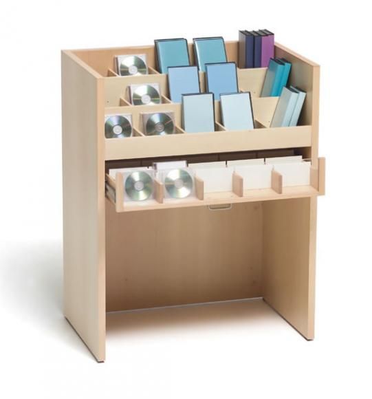 expositor-audiovisuales-madera